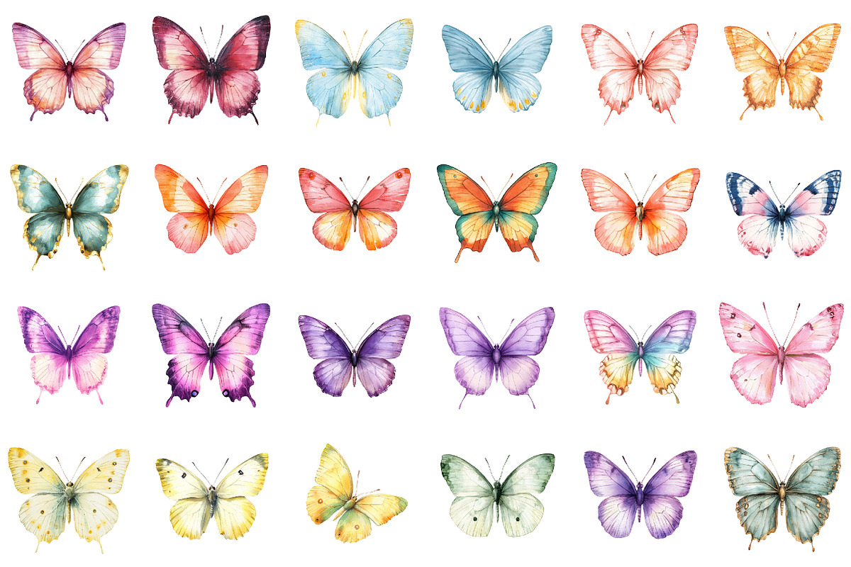 Magic Butterflies Clipart Butterfly, an Illustration by designcity5 (Photo 2 of 5)