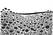 60 Daisy Flower Field Silhouette, a Seasonal Illustration by Amazin_art (Thumbnail 9 of 22)