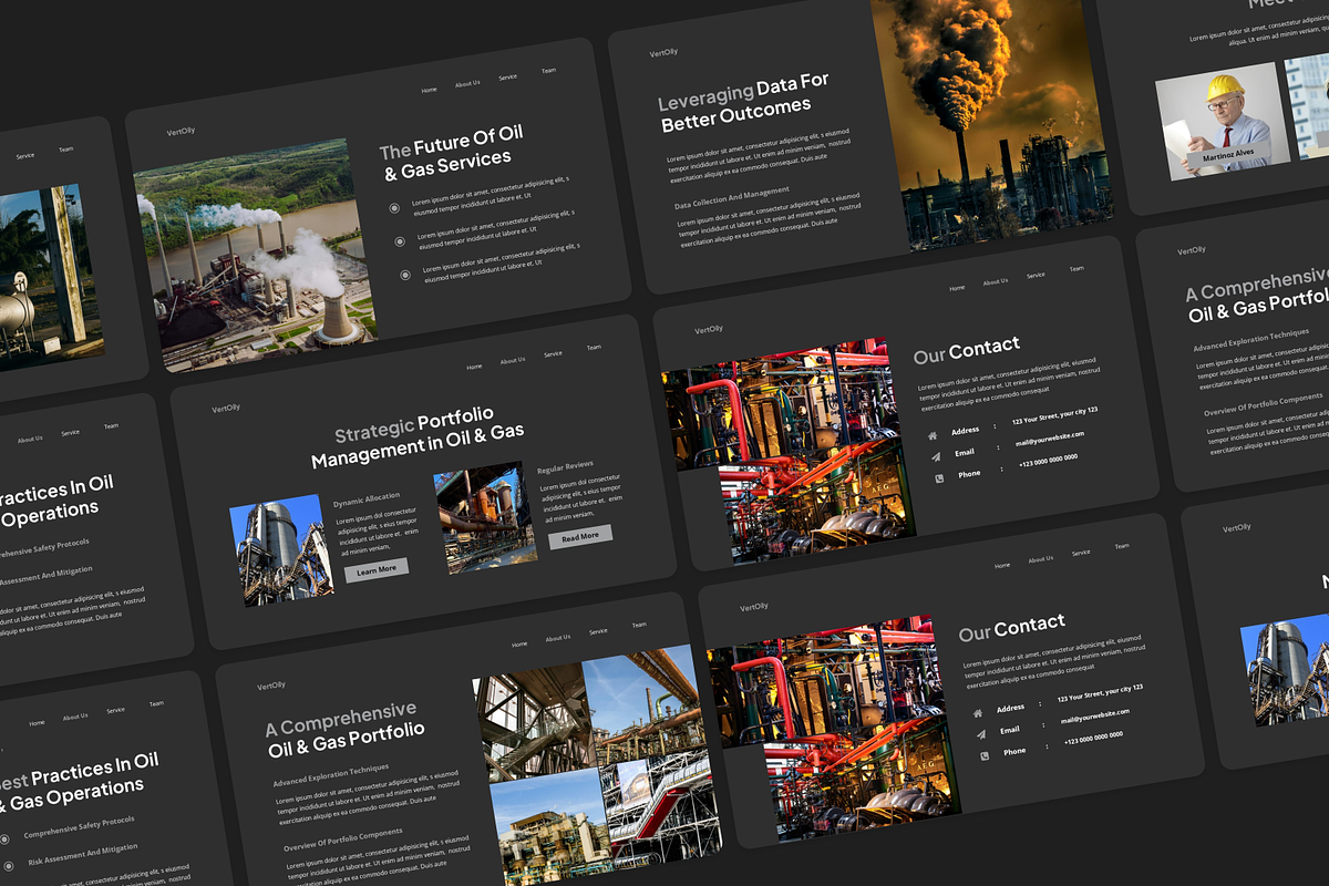Oil & Gas Presentation Google Slide, a Presentation Template by Annora Studio (Photo 2 of 4)