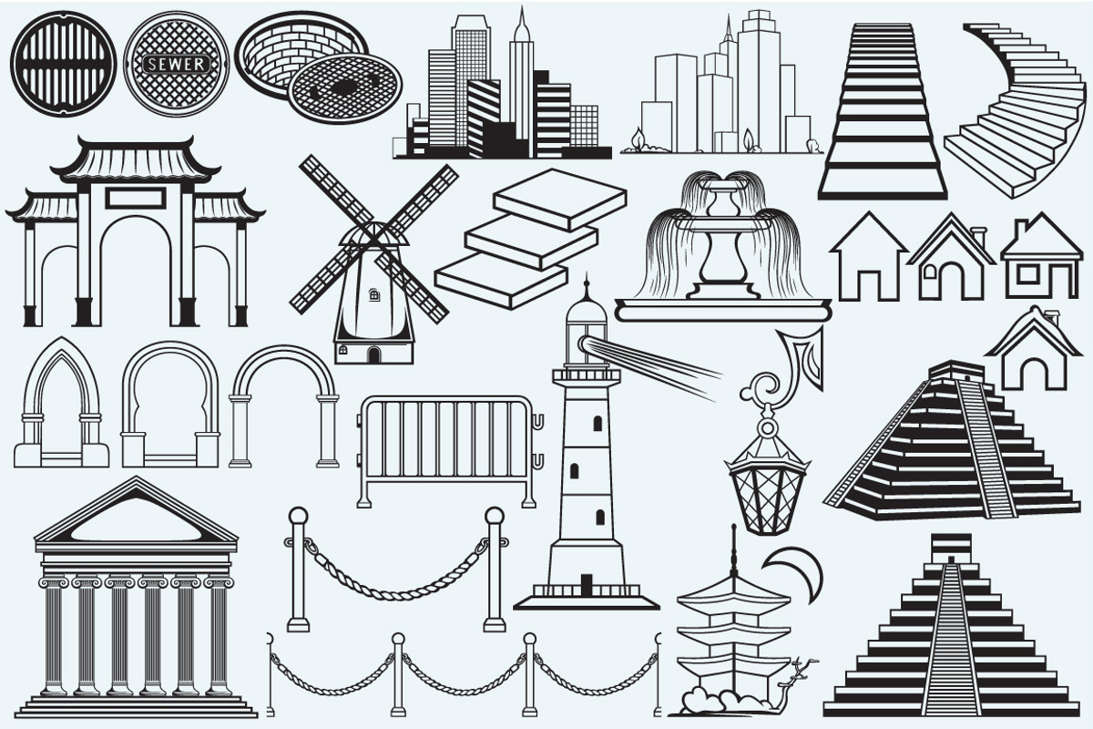 Architecture, an Outline Icon by LineworkStock (Photo 4 of 7)