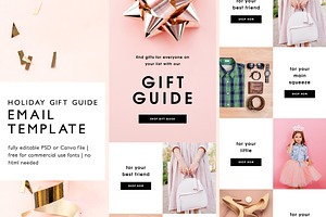 Holiday Gift Guide Email Template