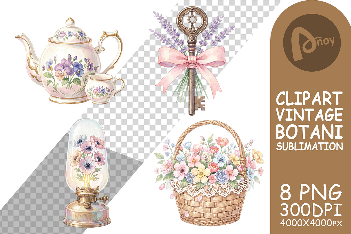 Vintage Mechanical Floral, a Decorative Illustration by Artnoy (Photo 17 of 18)