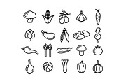 400+ outline FOOD ICONS, an Outline Icon by marusdesign (Thumbnail 14 of 24)