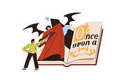 Fantasy books concepts set, a Person Illustration by PaperTrident (Thumbnail 5 of 9)
