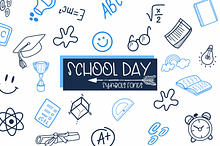 School Day| Symbols Fonts