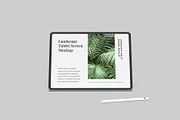 Landscape Tablet Screen Mockup, an iPad Mockup by Graphiculon (Thumbnail 4 of 11)