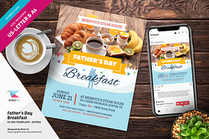 Father's Day Breakfast Flyer + Extra