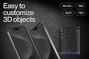 Apple iPhone 15 Pro Mockup, an iPhone Mockup by Illustraly Design (Thumbnail 6 of 8)