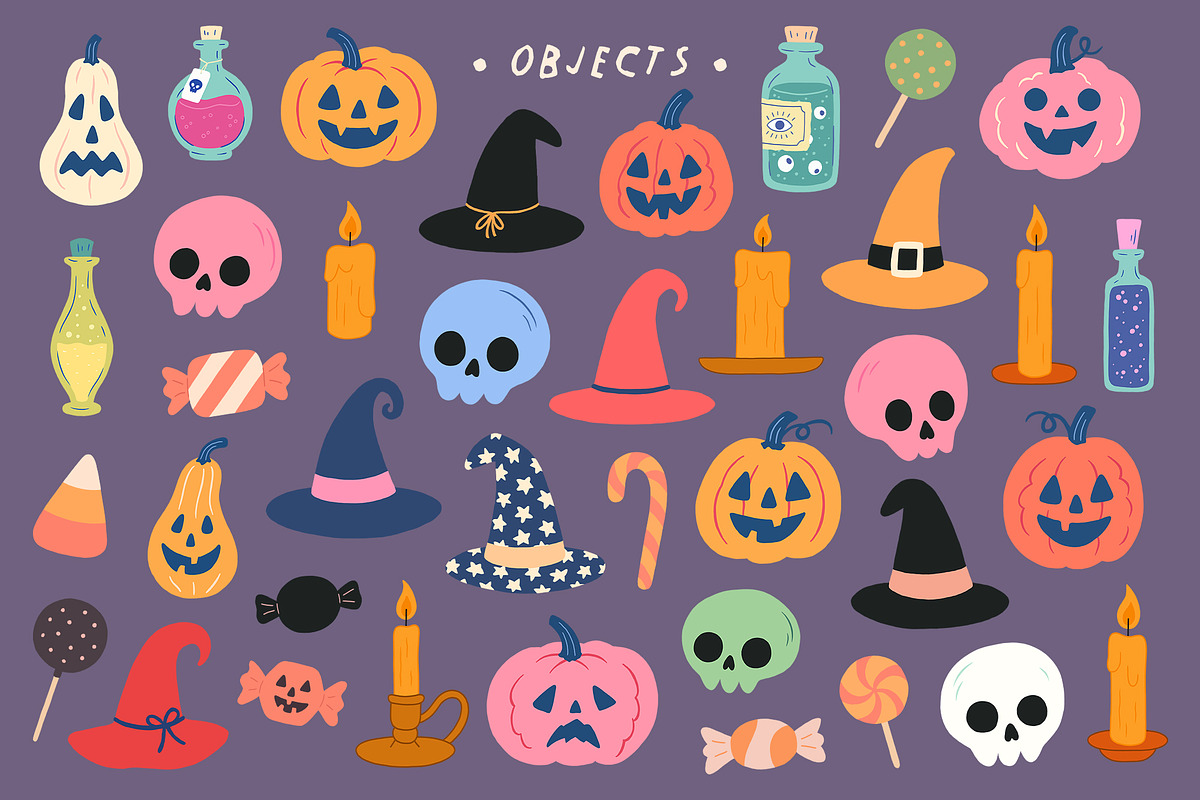 Wicked Whimsy: Halloween PNG Clipart, an Object Graphic by Dina Mae (Photo 9 of 12)