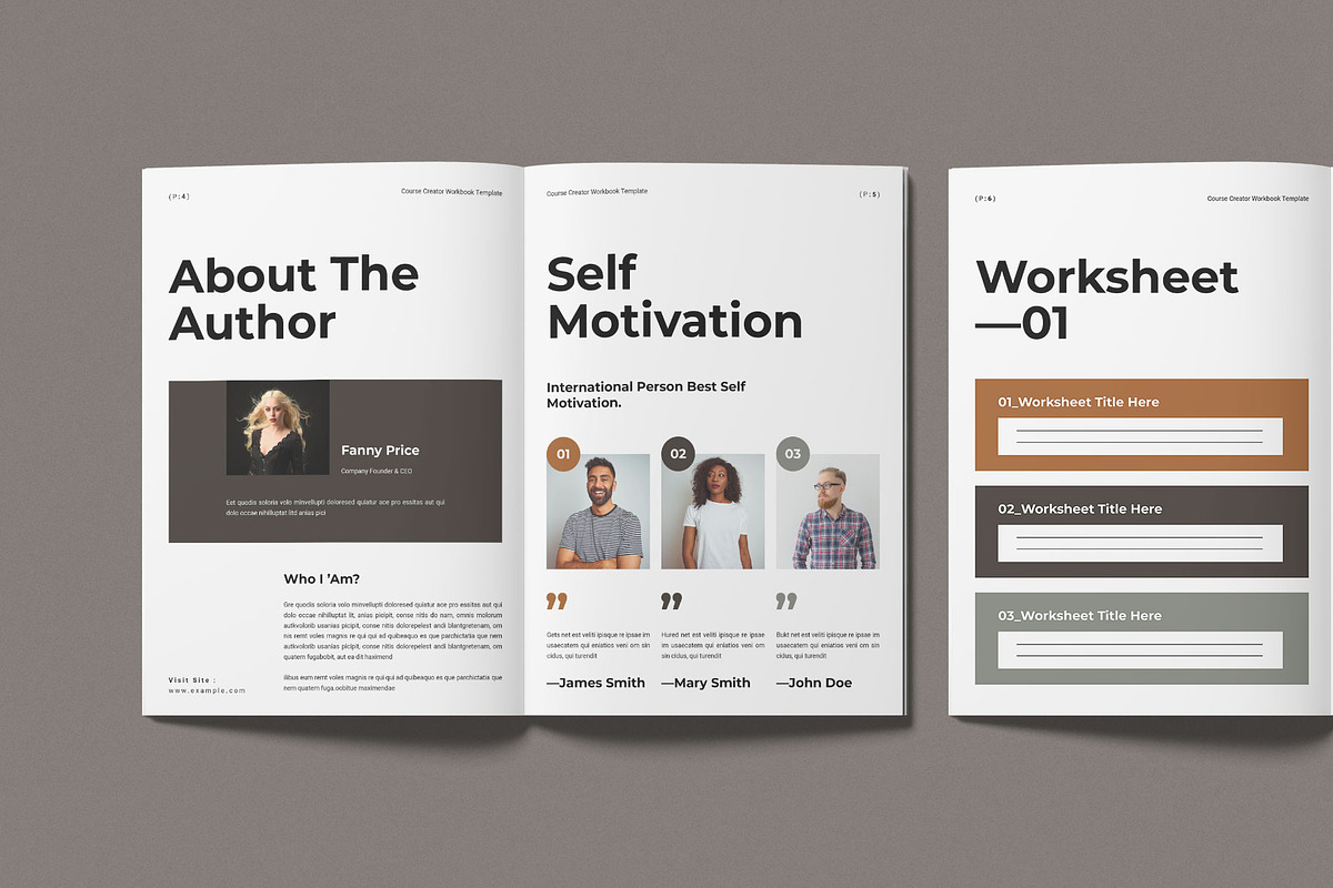Course Creator Workbook Template, a Magazine Template by Work-Envance (Photo 3 of 12)