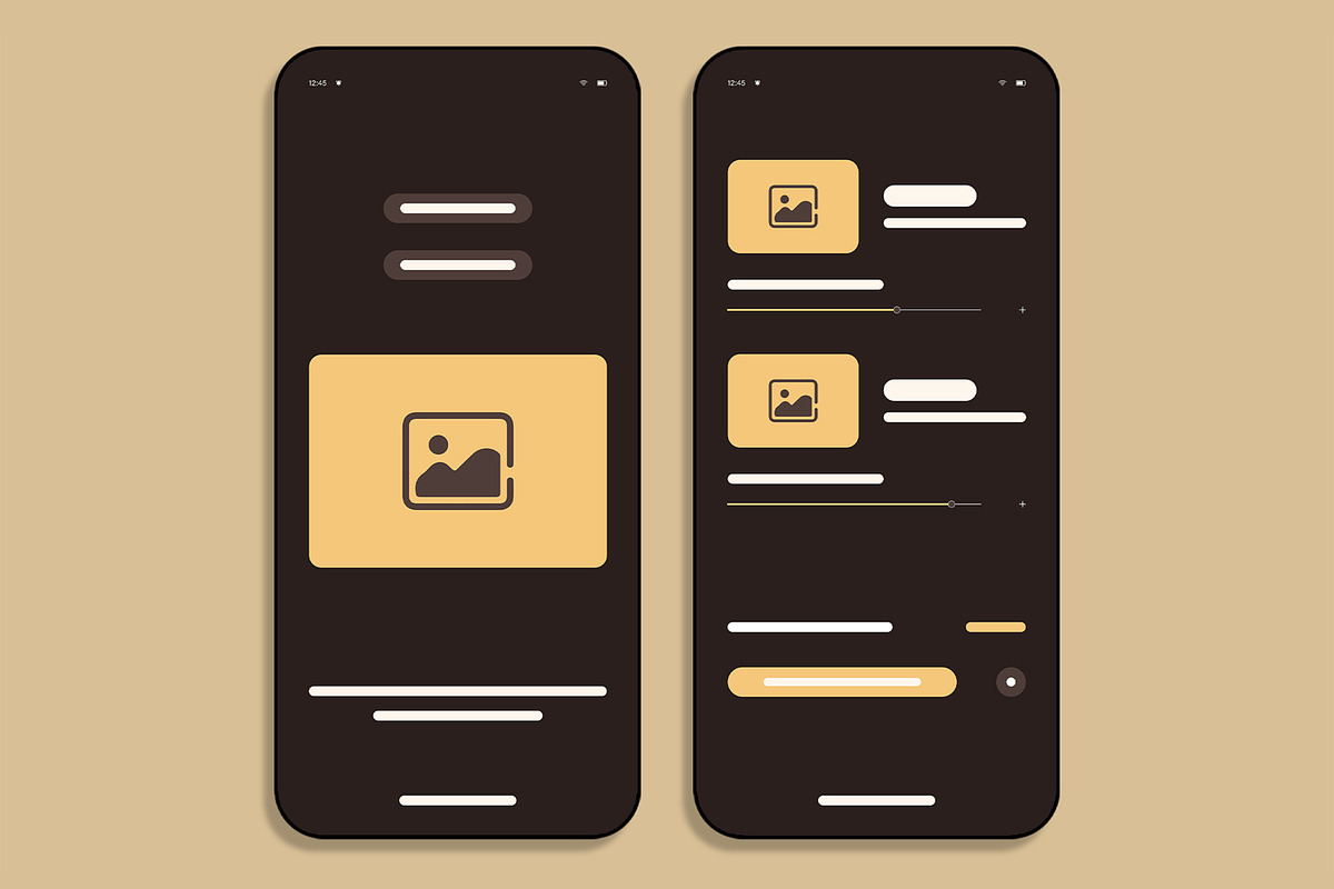 Food Mobile App Wireframe Template, a Wireframe Template by MightyDesign (Photo 3 of 8)
