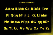 Stencil font mind the gap display, a Font by Itsmesimon (Thumbnail 9 of 10)