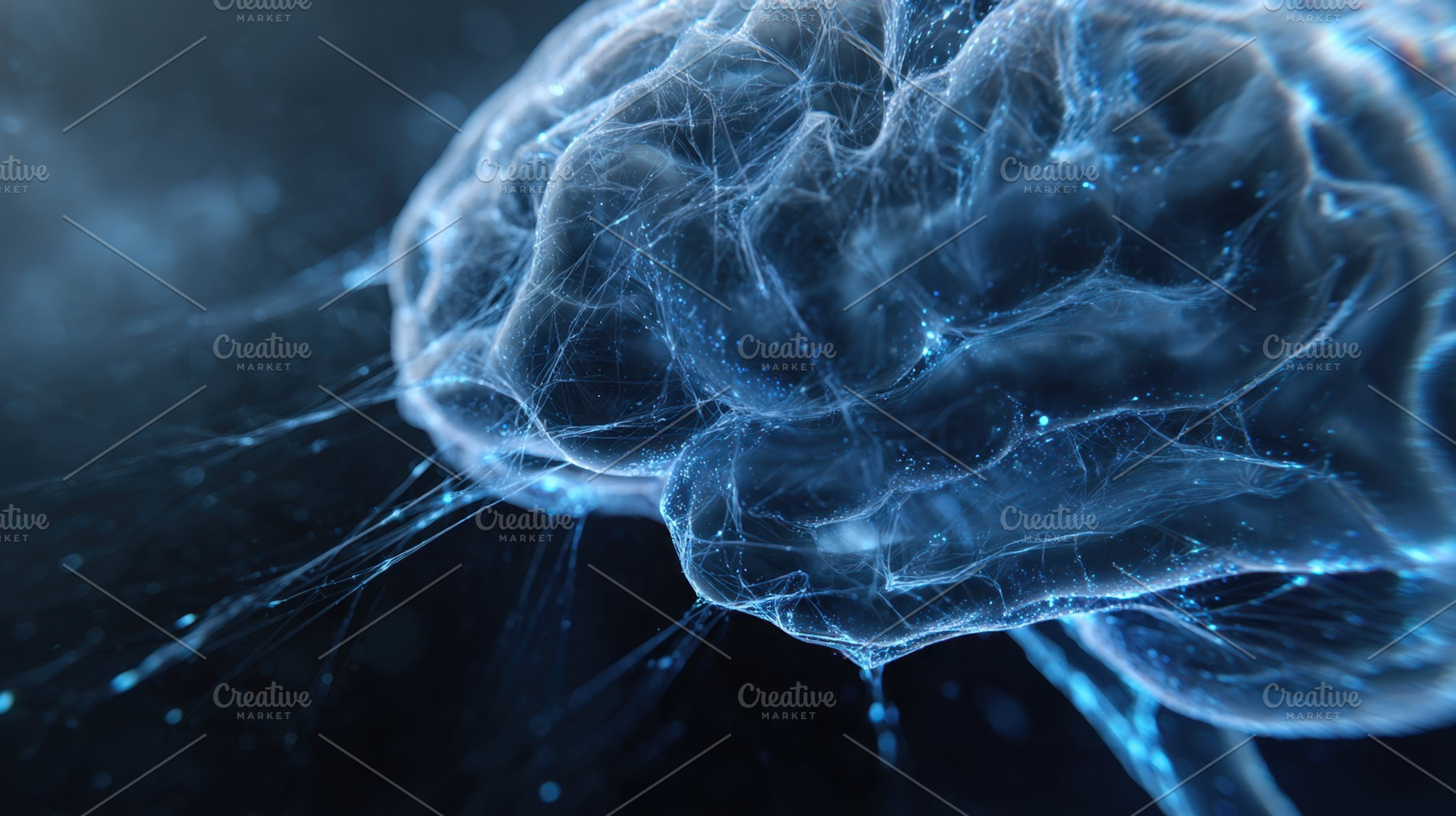This shows a close view of a brain, a Photo by Beautiful things