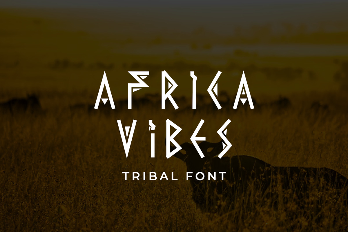 AFRICA VIBES FONT DISPLAY, a Serif Font by Andika Fez (Photo 1 of 8)