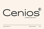 Cenios - Expanded Sans Serif, a Sans Serif Font by Craft Supply Co. (Thumbnail 1 of 8)