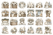 Cozy Winter Watercolor Clipart, a Seasonal Illustration by Nicolle's Colorful Art (Thumbnail 6 of 8)