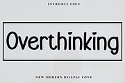 Overthinking, a Sans Serif Font by InermediaSTUDIO (Thumbnail 1 of 8)