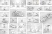 BUNDLE: Clear Packaging Mockups, a Cups & Container Mockup by INCDesign (Thumbnail 6 of 11)