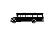 School Transit Silhouette Series, an Object Graphic by Creativeshirt (Thumbnail 2 of 3)