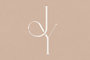 JY monogram, a Branding & Logo Template by LINKED LETTERS STUDIO (Thumbnail 1 of 2)