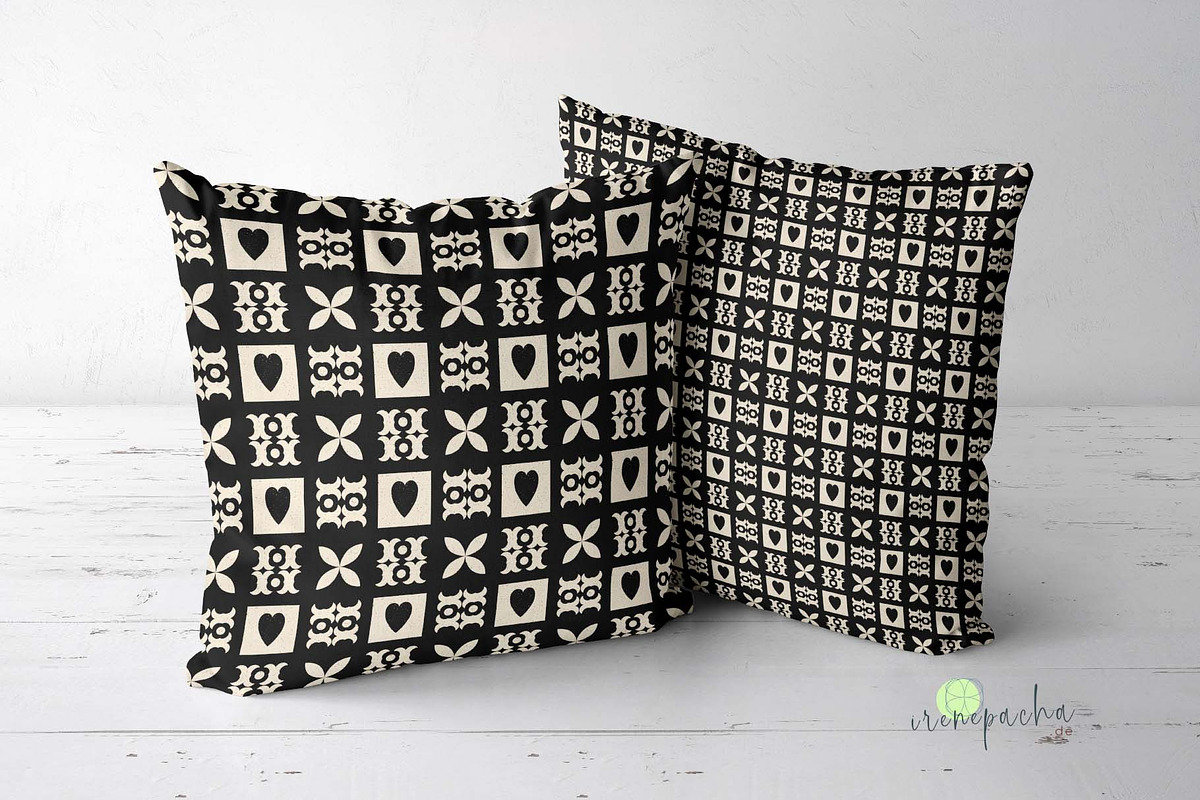Black and White Boho Pattern Bundle, a Pattern Graphic by irenepachadesign (Photo 4 of 7)