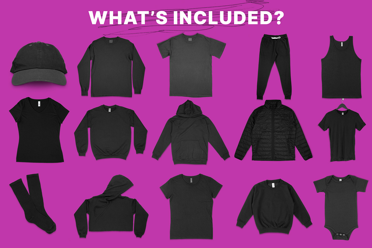 Clothing Mockup Collection Bundle 02, an Apparel Mockup by Pixel Sauce™ (Photo 2 of 6)