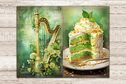 St Patricks Day Junk Journal Pages, a Decorative Illustration by GlamArtZhanna (Thumbnail 7 of 10)