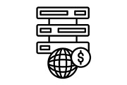 Hosting Server Line Icon, an Outline Icon by Pexelpy (Thumbnail 1 of 2)