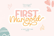 First Marigold, a Script Font by yumnatype (Thumbnail 1 of 15)