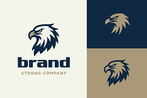 Eagle head for strong company logo, a Branding & Logo Template by funpixel