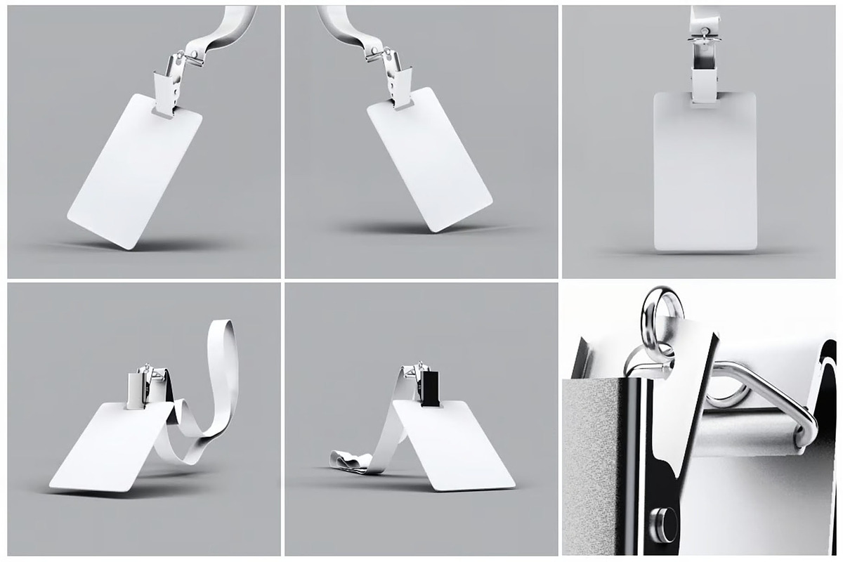 Lanyard Name Badge Tag Mock-up, an Advertising Mockup by Se٧enStudio (Photo 9 of 10)