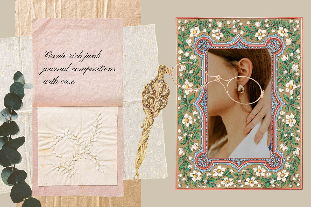 Victorian Album Collage Elements, an Object Graphic by Anzhelika (Photo 7 of 12)