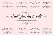 Calligraphy swirls dividers, an Object Graphic by Woters little shop (Thumbnail 1 of 3)