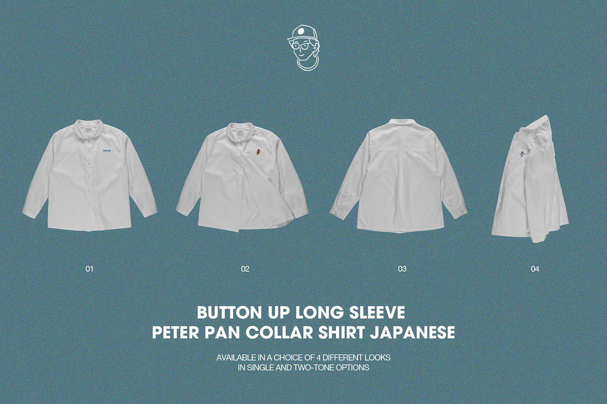 Button up peter pan collar mockup, a Shirt Mockup by made_by_nope (Photo 2 of 7)