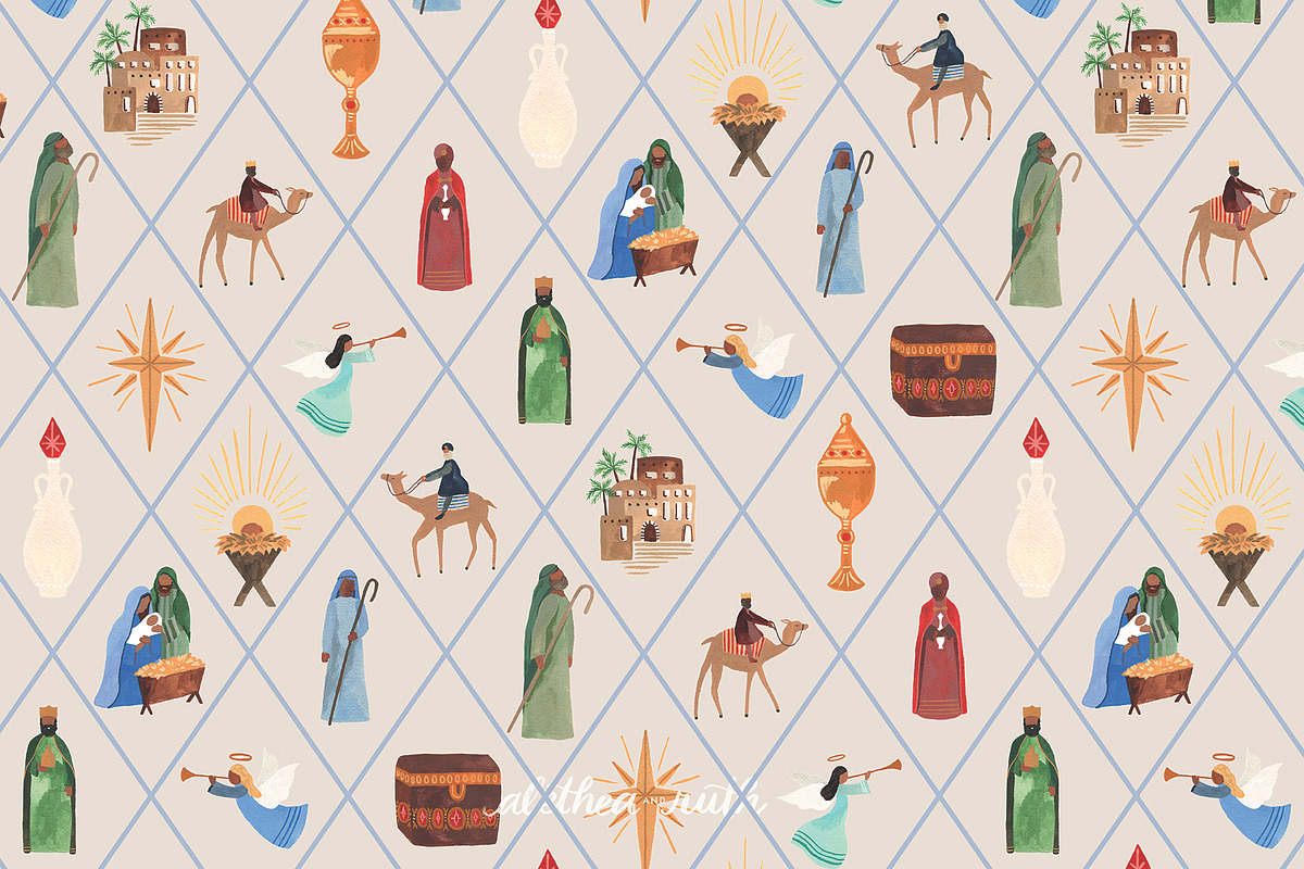 Nativity Scene Paintings, an Illustration by aletheaandruth (Photo 2 of 4)