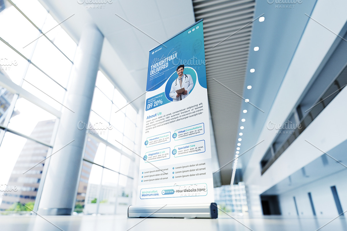 Healthcare Roll-Up Banner Template preview 5