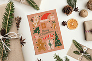 Christmas Illustrations Holiday Card, a Card Template by StudioSage (Thumbnail 1 of 3)