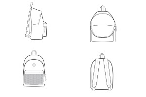 Backpack Bags Set 1 Procreate Brush