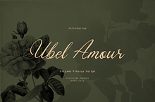 Ubel Amour | Elegant Vintage Script