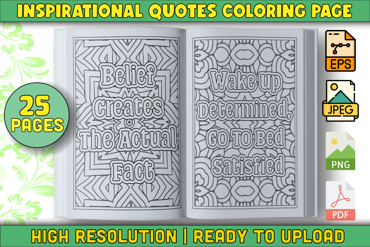 1000 Quotes Coloring Pages, an Object Graphic by protabsorkar11 (Photo 7 of 22)