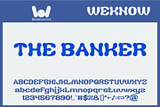 The Banker font, a Font by weknow (Thumbnail 1 of 8)