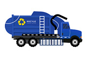 SALE Garbage or Recyle truck Bundle, a Person Illustration by bungamustia (Thumbnail 2 of 5)