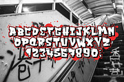 Hip hop font / graffiti font., a Script Font by Nomber_86 (Thumbnail 4 of 4)