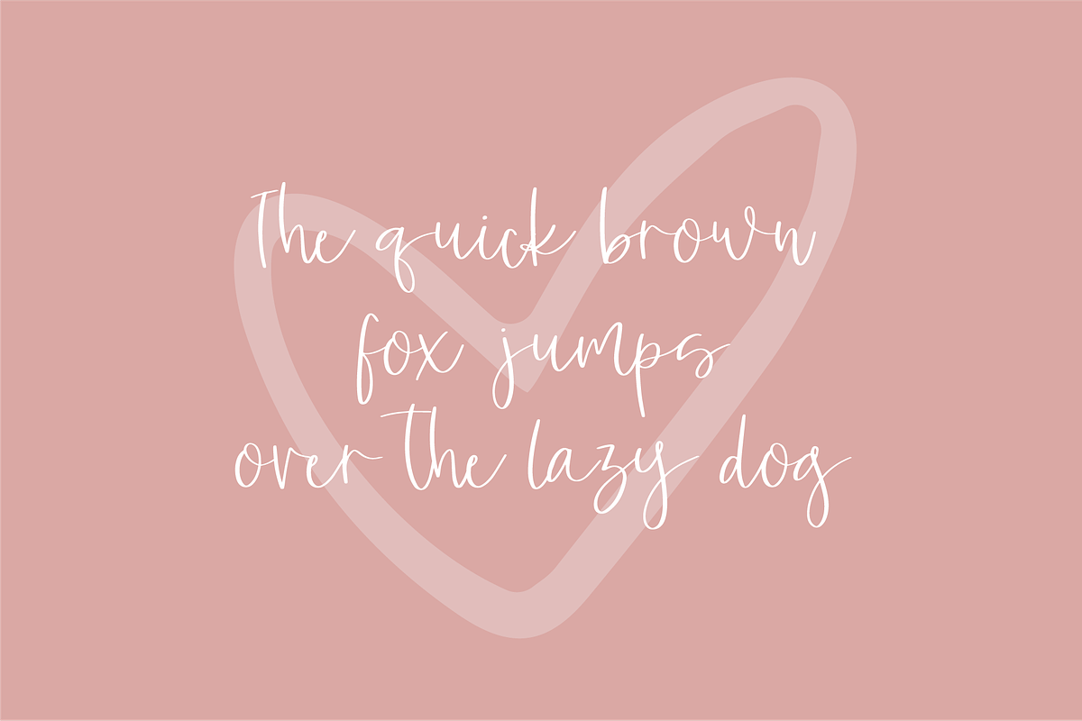 LUCKY LADY a Beautiful Script Font preview 5