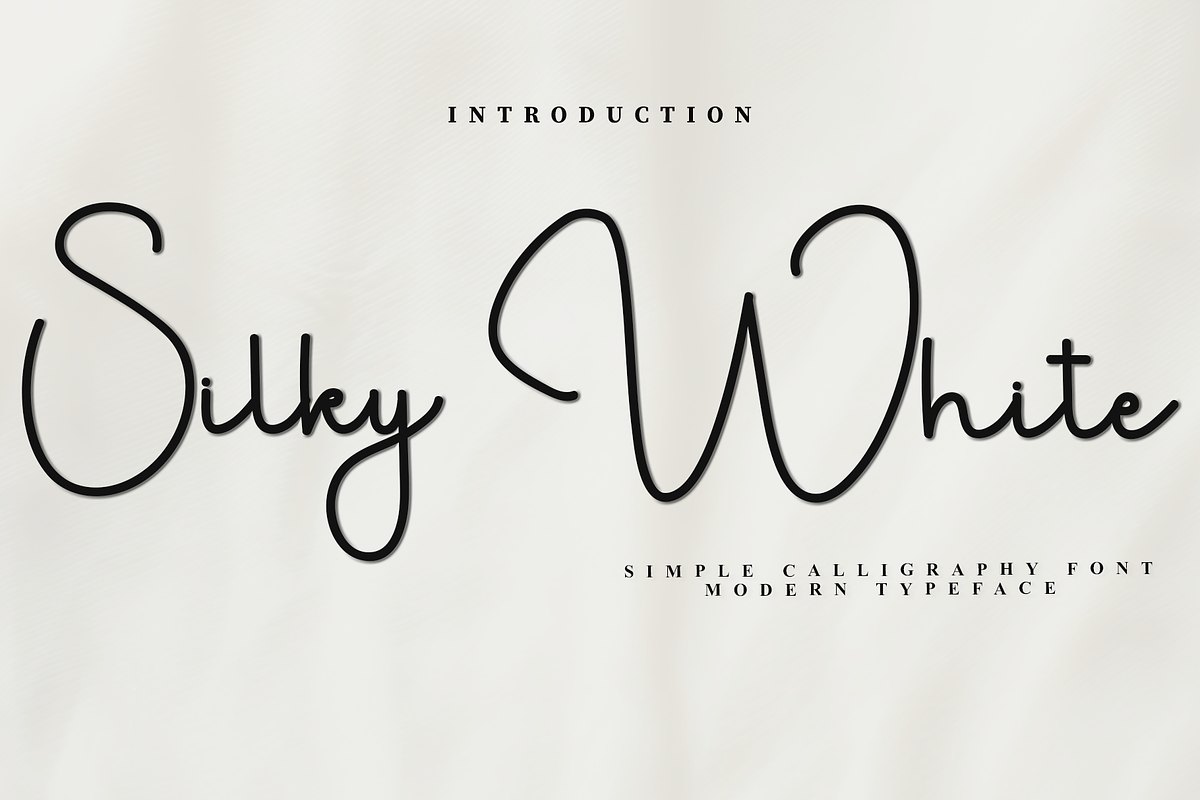 Silky White, a Handwritten Font by FreshTypeINK (Photo 1 of 8)