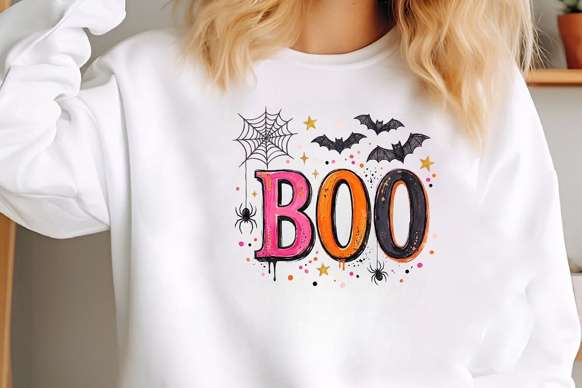 BOO Halloween PNG Halloween, a Seasonal Illustration by CraftArtStudio (Photo 3 of 4)