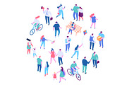 Isometric cartoon people vector set, a Person Illustration by Vector_Art (Thumbnail 19 of 24)