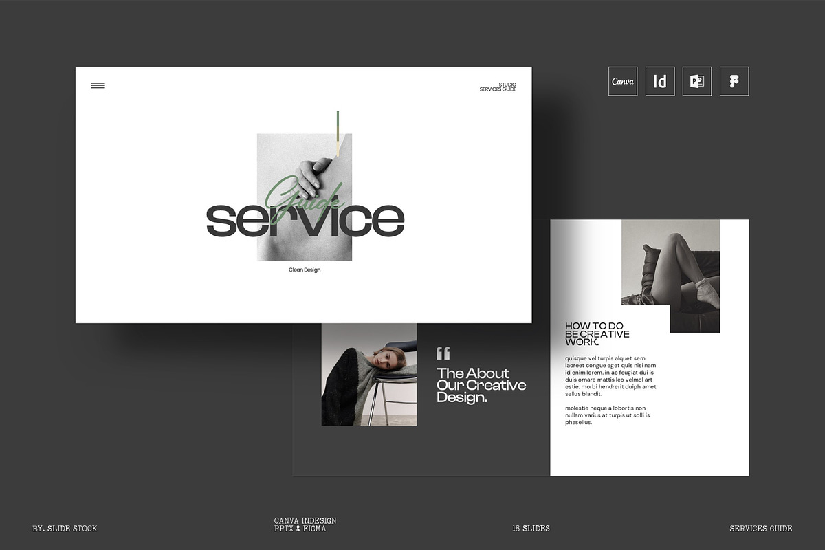 Brand Services Guide Template, a Presentation Template by SlideStock (Photo 1 of 10)