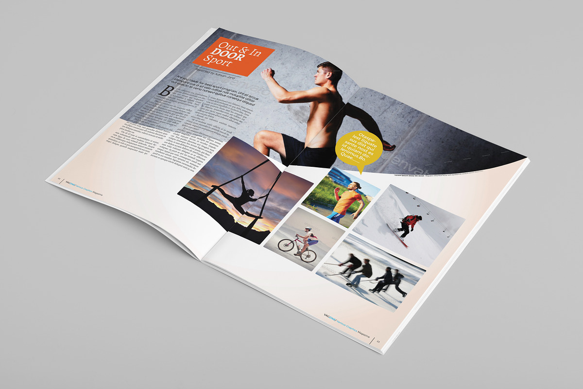 Various Graphics Magazine Template, a Magazine Template by GreenDesign (Photo 3 of 5)