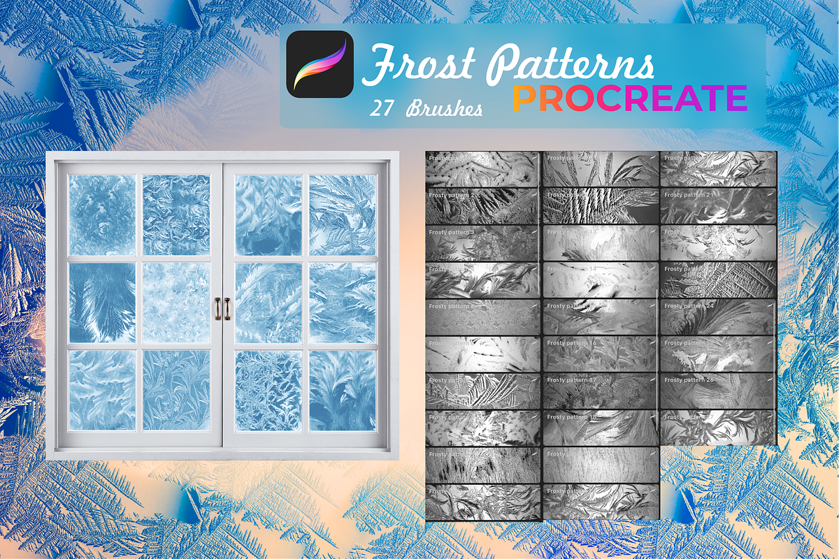 Frosty brushes for PROCREATE, a Brush Add-On by Graphics Resources (Photo 10 of 11)
